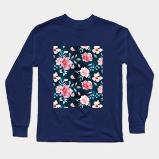 Pastel rose pattern 2 Long Sleeve T-Shirt